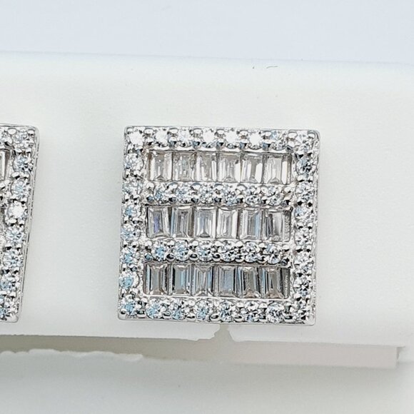 "925 Sterling Silver Cubic Zirconia Earrings, U19254820 - Picture 2 of 11